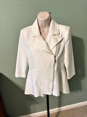 mod x Cream Moto Jacket Like New